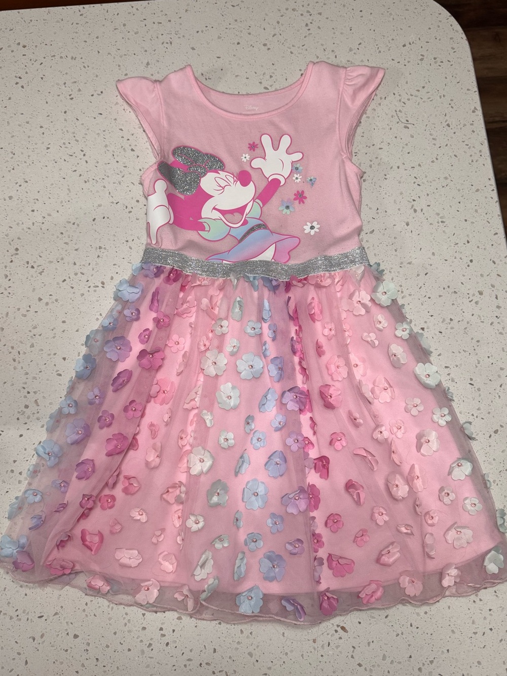 Disney Princess Minnie Mouse Floral Dress Size 4T